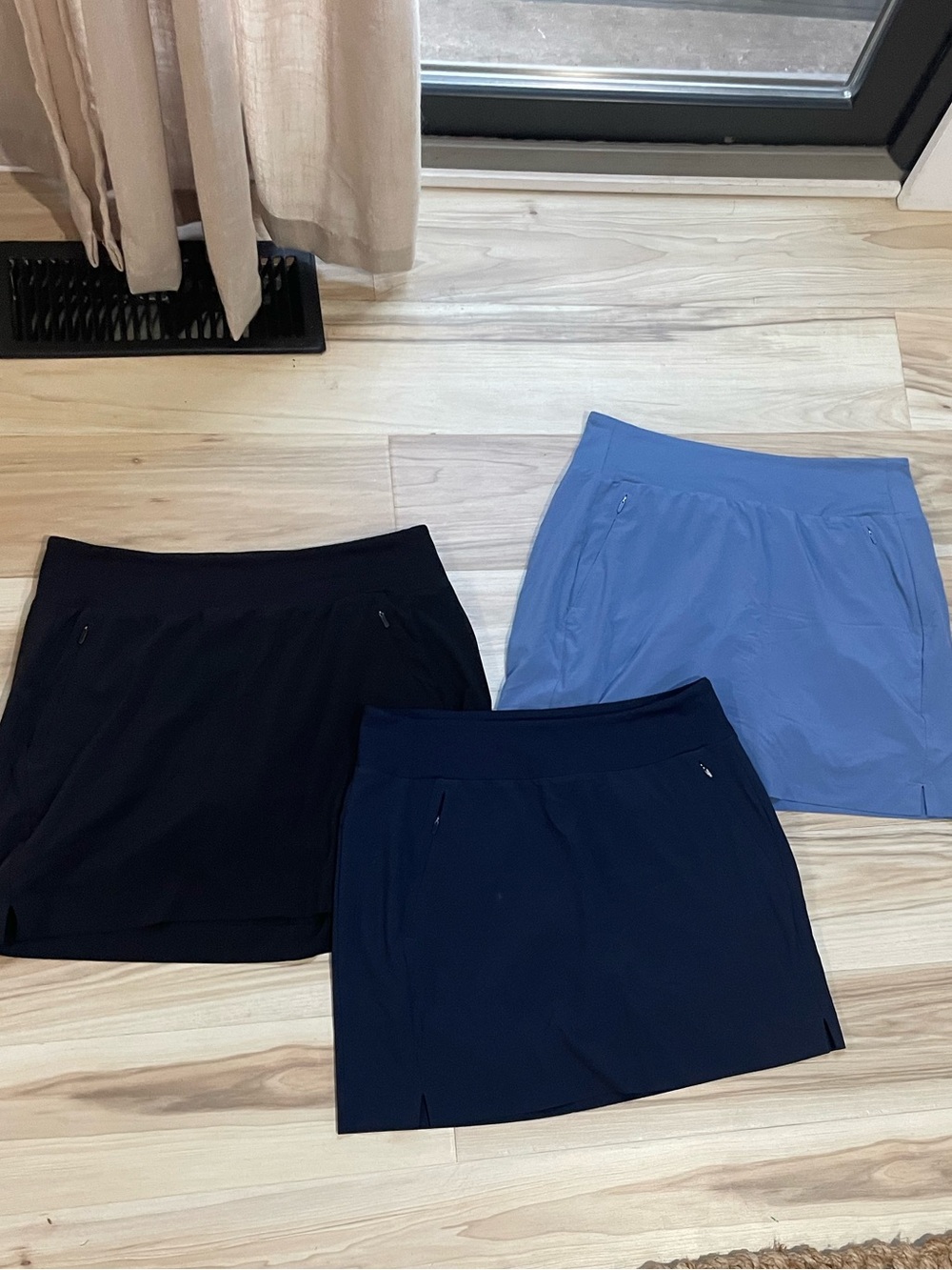Athleta SoHo Skort Bundle - Black, Navy, Light Blue